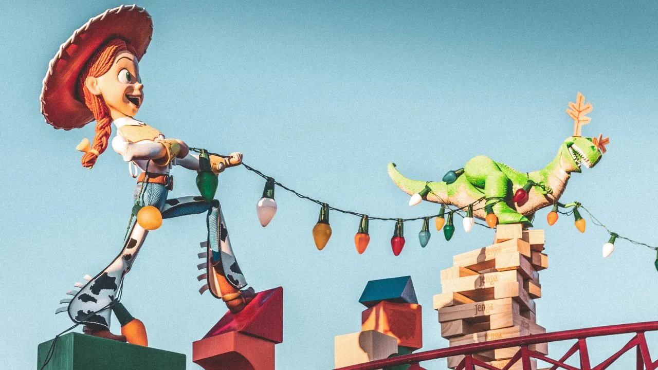 Characters from the film Toy Story, displayed in a playful and humorous manner.